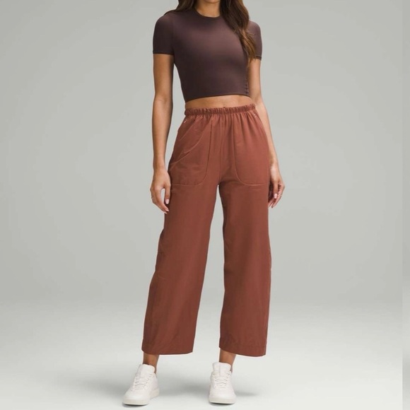 lululemon athletica Pants - Lululemon Lightweight Mid-Rise Barrel Leg Cropped Pant Ancient Copper